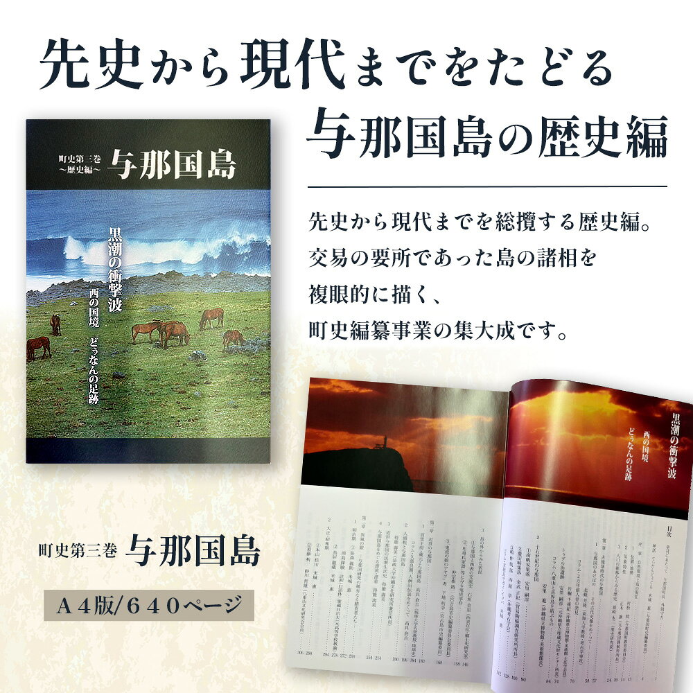 【ふるさと納税】町史 第三巻 歴史編 与那国島 C005 郷土史 資料 地理 地名 調査資料 研究資料 史料 沖縄 与那国 与那国町