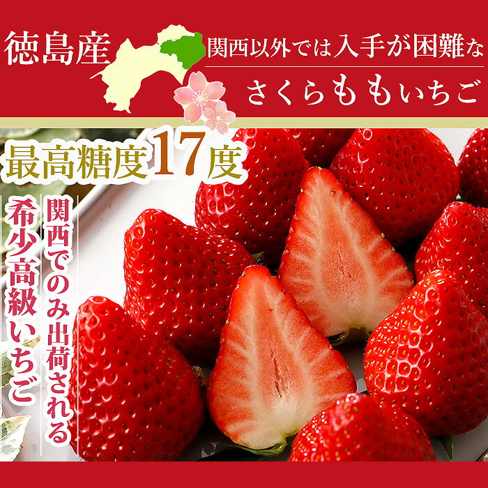 徳島産 さくらももいちご 4パック 約880g入 お歳暮 ※ ふるさと納税 ではありません