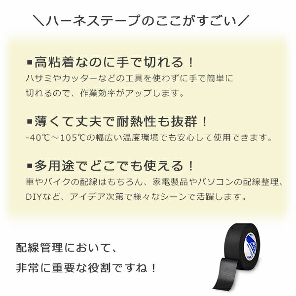 【人気商品セット販売! 今ならプレゼントキャンペーン中】fafe ハーネステープ 黒 ...