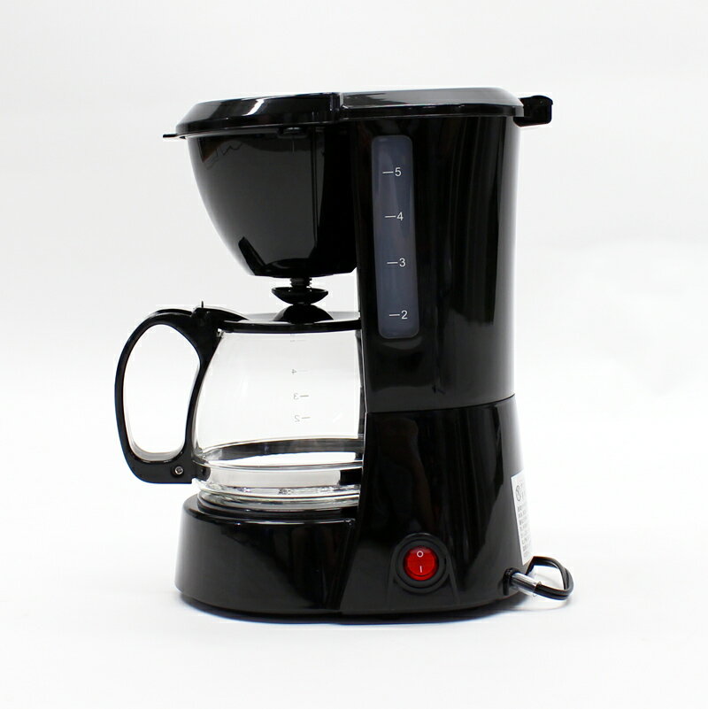 コーヒーメーカー 保温機能付 紙のフィルターは不要 過昇温度防止装置 コーヒーマシン 珈琲メーカー 5カップ容量