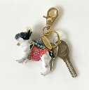 ★初入荷★【lenora dame/レノラデイム】French Bulldog Keychain /フレンチブルドッグ モチーフ バッグチャームキーホルダー