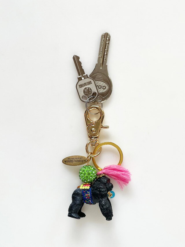 ★初入荷★【lenora dame/レノラデイム】Gorilla Keychain /ゴリラ モチーフ バッグチャームキーホルダー