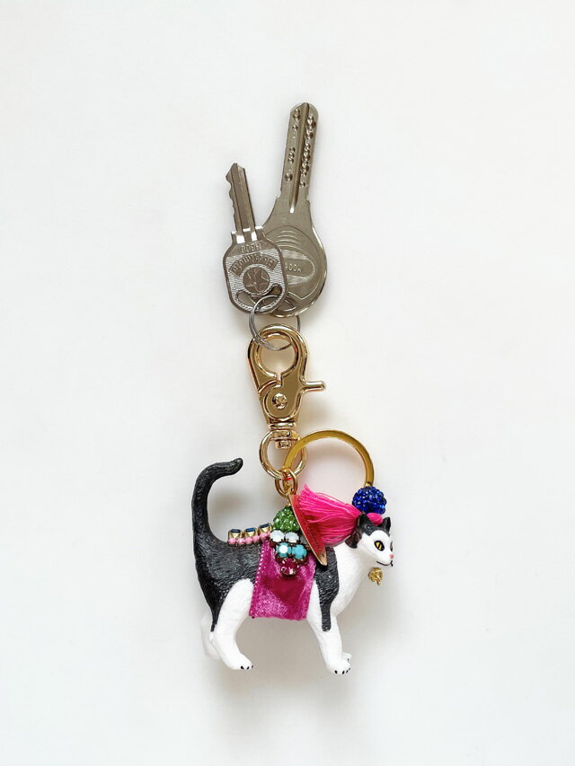 ★初入荷★【lenora dame/レノラデイム】Cat Keychain /キャット モチーフ バッグチャームキーホルダー