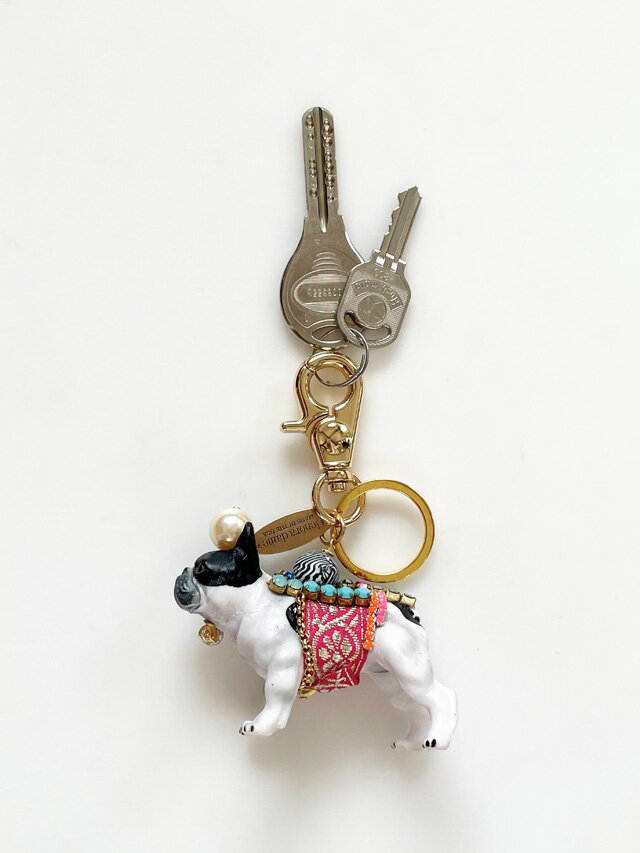 ★初入荷★【lenora dame/レノラデイム】French Bulldog Keychain /フレンチブルドッグ モチーフ バッグ..