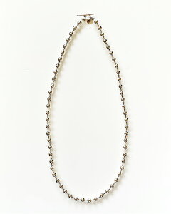 ★再入荷！！★【PHILIPPE AUDIBERT/フィリップオーディベール】Briana chain long necklace brass silver color,ボール チェーン ロング ネックレス ベーシック シルバー オシャレ 人気 シンプル ジュエリー アクセサリー ブランド