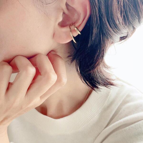 フィリップ オーディベール ★人気モデル★【PHILIPPE AUDIBERT/フィリップオーディベール】Poema ear cuff brass Light gold,