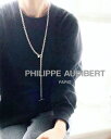 ★再入荷★【PHILIPPE AUDIBERT/フィリップオーディベール】Franck long necklace, brass silver color,