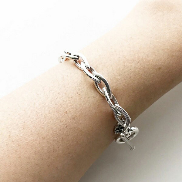 ★人気モデル入荷!★【PHILIPPEAUDIBERT/フィリップオーディベール】Eltonbracelet,brasssilvercolor,チェーンブレスレットベーシックシルバーオシャレ人気シンプルジュエリーアクセサリーブランド