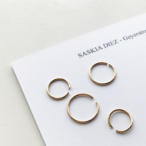 楽天セレクトショップfabCouture★再入荷★【Saskia Diez/サスキアディツ】WIRE EARRING 10MM MINI 1PC 750 AU