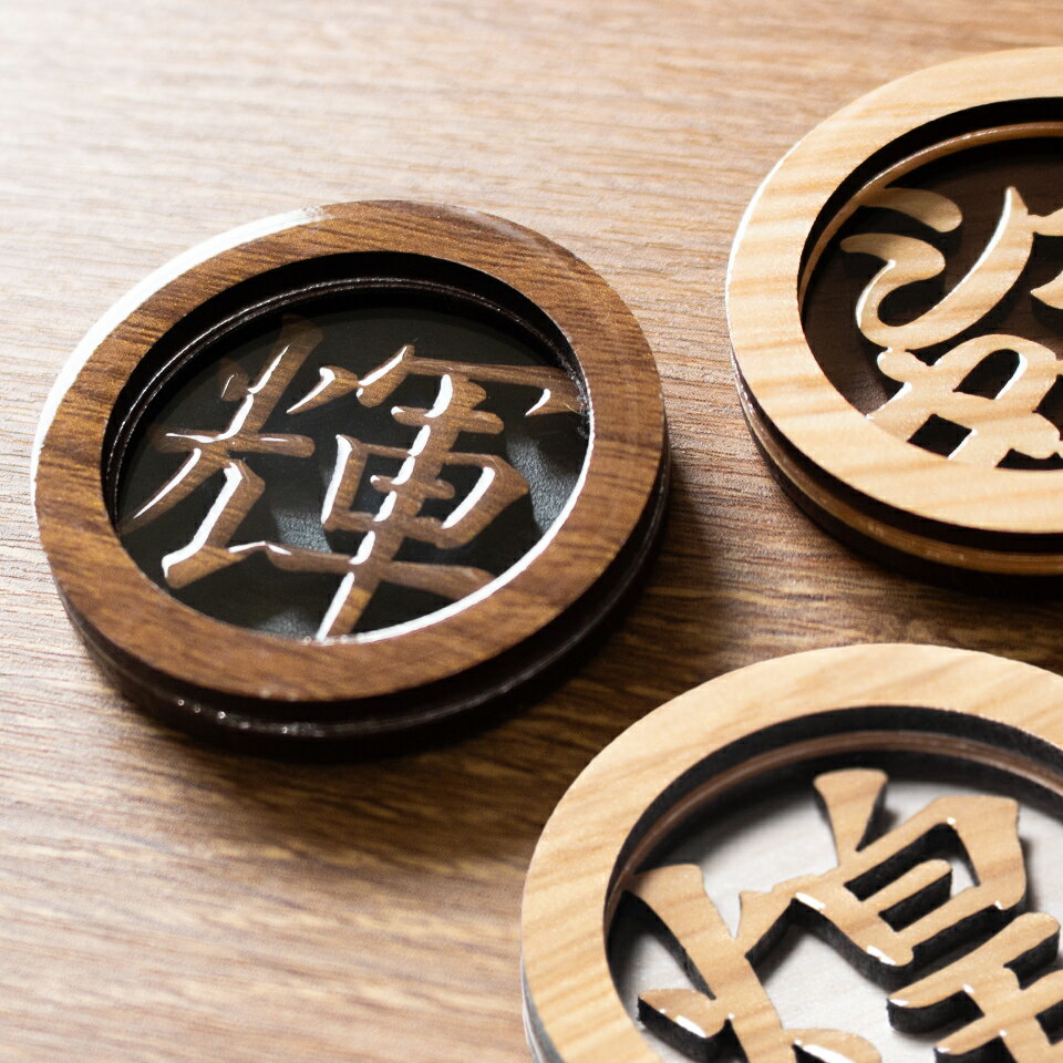 ゴルフマーカー 名入れ マグネット ゴルフ マーカー おしゃれ かっこいい 木目調 ボールマーカー 【オーダーメイド 名入れ可能】【木目調の立体文字ゴルフマーカーMARCAM Lignum】 プレゼント コンペ 景品 マーカム 2