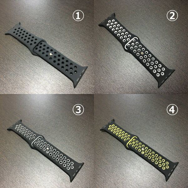 【速達メール便送料無料】Apple Watch用交換バンド・スポーツ AL-003 アップルウォッチ ベルト