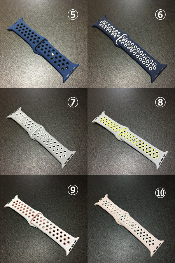 【速達メール便送料無料】Apple Watch用交換バンド・スポーツ AL-003 アップルウォッチ ベルト