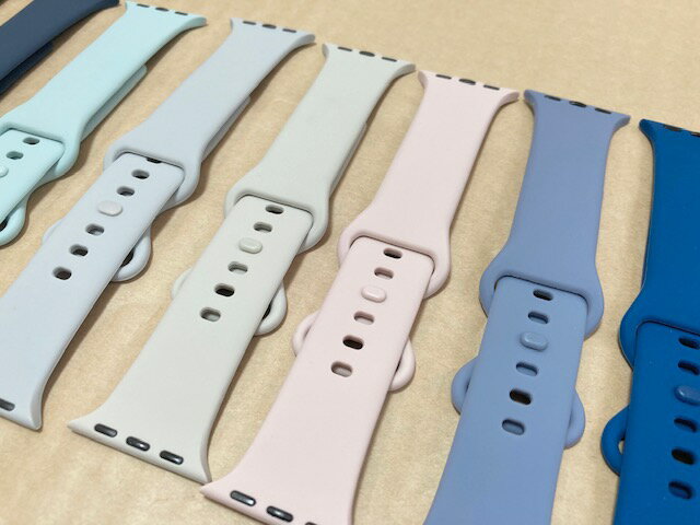 くすみカラー【メール便送料無料】アップルウォッチバンド・シリコン アップルウォッチ ベルト Apple watch