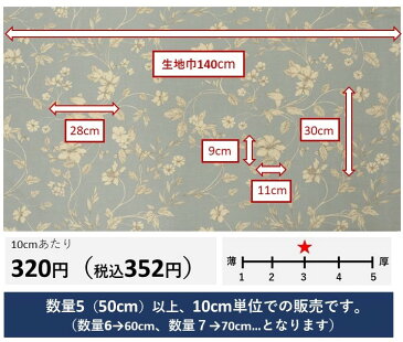 イギリス 花柄商品名:ETCHED VINE/wedgewoodブランド名:iliv(アイリブ)*50cm以上10cm単位輸入生地 ブルー アンティーク 草木柄 カルトナージュ ハンドメイド トートバッグ エコバッグ カーテン 生地 布 カット売り はぎれ