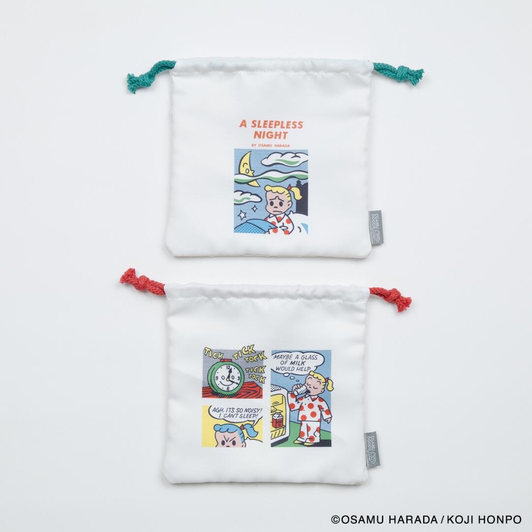 送料込：OSAMU GOODS COMIC 巾着　 OSAMU　オサムグッズ 大人 ポーチ キャラクター レディース 小物入..