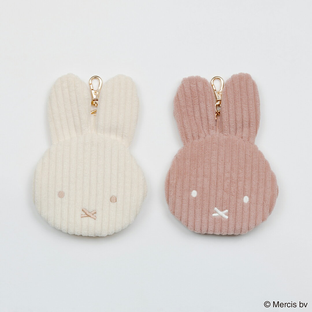 送料込：MIFFY CORDUROYダイカットポーチ　MIFFY ミッフィー グッズ 大人 ポーチ キャラクター レディース 小物入れ 化粧ポーチ コスメポーチ かわいい キャラクターグッズ マルチポーチ 旅行