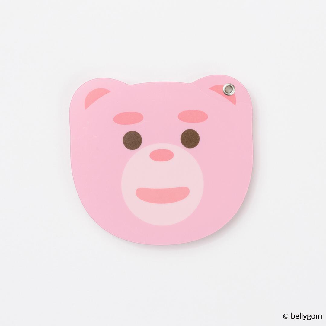 送料込：BELLYGOM ダイカットスライドミラー　BELLYGOM ベリゴム グッズ　ミラー キャラクター レディ..