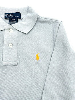 ラルフローレン　Ralph Lauren　ベビー　キッズ　鹿の子　長袖無地ポロシャツ　★サイズ：2T（歳）★　KNR-342