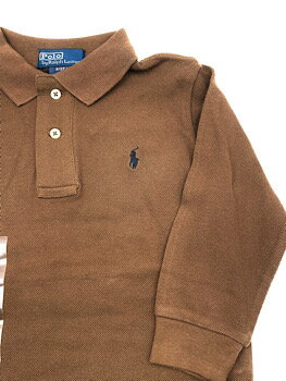 ラルフローレン　Ralph Lauren　ベビー　キッズ　鹿の子　長袖無地ポロシャツ　★サイズ：2T（歳）★　KNR-342