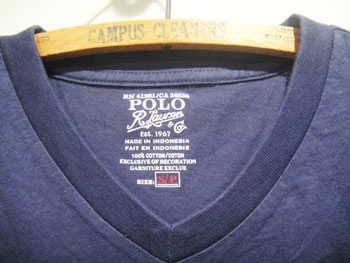 ポロ ラルフローレン POLO Ralph Lauren VネックTシャツ ☆サイズ:S☆ RM-895