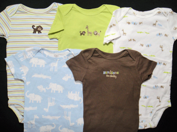 【あす楽】【新品】カーターズ(Carter's) ボディスーツ・ロンパース(半袖) インナーに最適!新生児・ベビー用・肌着 バラ売り(単品)KNC-160