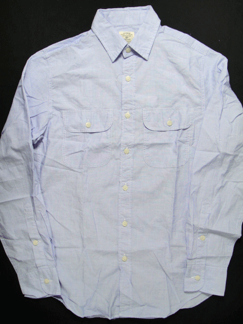 【新品】J.CREW・ジェイ.クルー　WASHED　コットンワークシャツ（ブルー）　★サイズ　XS★　RM-327