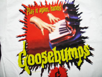 【あす楽】【新品】90’S　GOOSEBUMPSプリントTシャツ　☆サイズ：YOUTH　L☆ RM-584