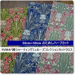 【約50×50cmカットクロス】YUWA＊有輪商店＊ミュルーズコレクション ＊シャーティング 生地＊Carmelina＊3色