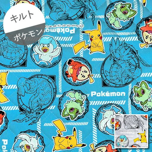 【キルト】★10cm単位続けてカット★ポケットモンスター スカーレット バイオレット 線描きフレーム柄 2023 【ポケモンSV ホゲータ ニャオハ クワッス】