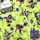【キルト】★10cm単位続けてカット★スプラトゥーン3 シルエット背景柄 全2色 2024