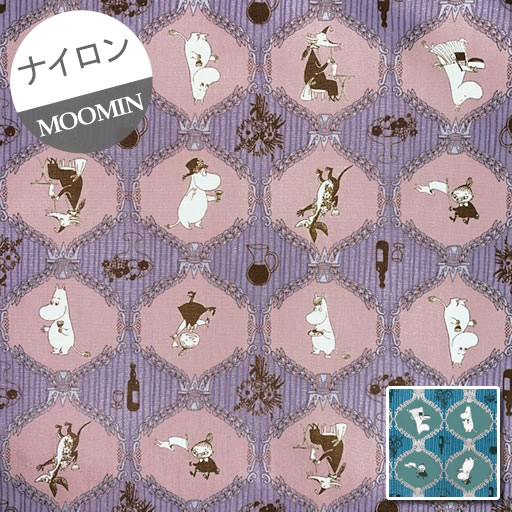 【ナイロンオックス】★10cm単位続けてカット★ムーミン アンティーク晩餐会 2021 【Moomin MOOMIN ムーミンパパ ムーミンママ ミイ 北欧 ナイロン エコバッグ 2021】