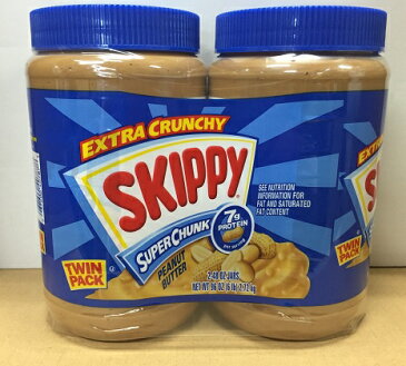 【在庫限り】【COSTCO】コストコ　SKIPPY (スキッピー) ピーナッツバター クランキー 粒入り　スーパーチャンク　 2.72g（1.36kg×2）【送料無料】