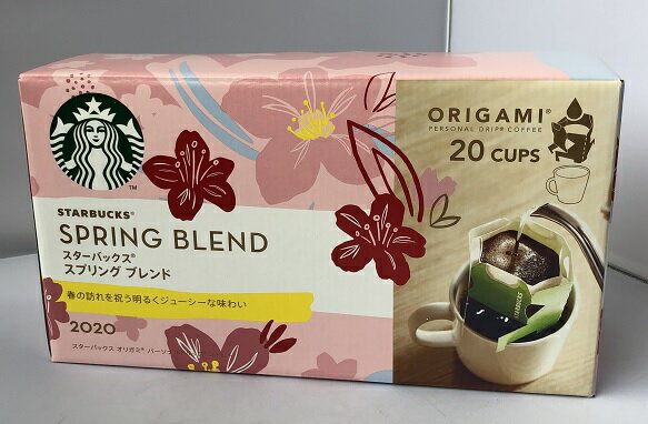 【在庫限り】【COSTCO】コストコ 【STARBUCKS COFFEE】 スターバックス オリガミ スプリングブレンドコーヒー ミディアムロースト　180g（9g×20袋入り） 【送料無料】※今年モデルのパッケージで発送のサムネイル