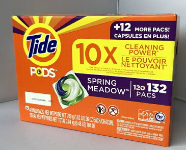 【COSTCO】コストコ 【Tide】タイド ポッズ スプリング メドウ 洗濯洗剤 132個入り【送料無料！】