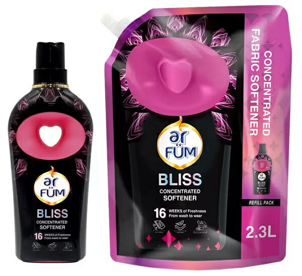 （ar FUM）アフューム ブラックレーベル ラブリーブリス 柔軟剤 本体 900ml + 詰め替え用 2300ml【送料無料！】