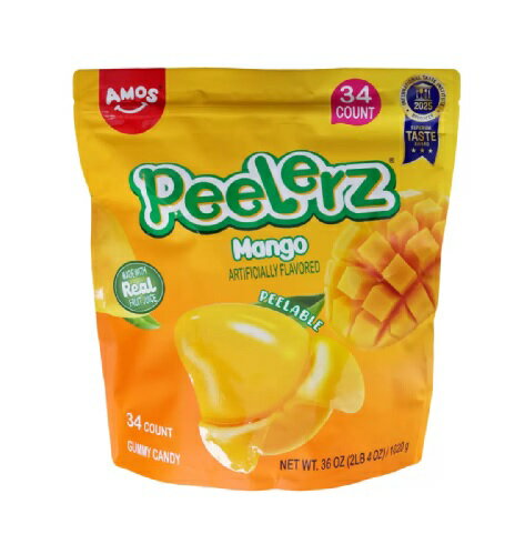 【COSTCO】コストコ(Amos)ピーラーズ グミ マンゴー 1020g【送料無料】のサムネイル