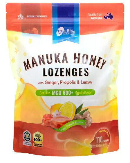 【COSTCO】コストコ　(TRUE BLUE) プロポリス 生姜＆レモン のど飴 MGO 600+ 600g【送料無料】(4)