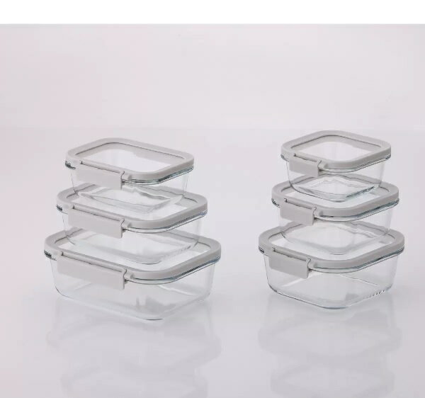 【在庫限り】【COSTCO】コストコ【Neoflam】ネオフラム ガラス保存容器 6個（ふた付き）【送料無料！】