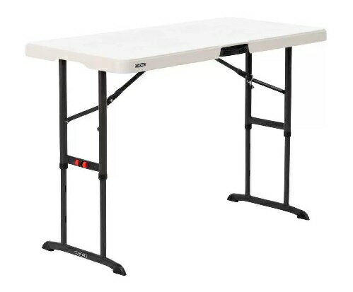 【COSTCO】コストコ (LIFETIME)折り畳み机 (4ft size)　(高さ調節可能)【送料無料！】