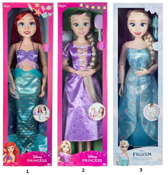 【COSTCO】コストコ【Disney】ディズニープリンセスとアナ雪エルサのプレイデートドール 約81cm(1個）【送料無料】※キャラクターお選びください