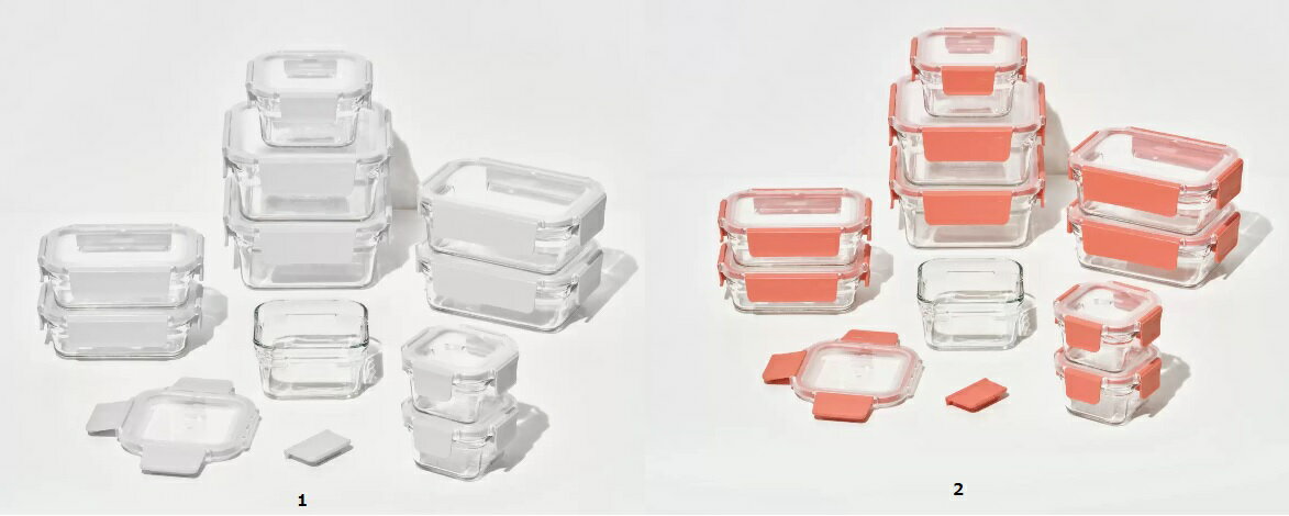 【COSTCO】コストコ（Glasslock)グラスロック ガラス食品保存容器 10個※カラーをお選びください【送料無料】