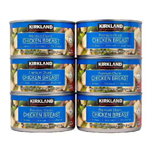 【在庫限り】【COSTCO】コストコ【KIRKLAND】カークランド　チキンブレスト　 チキン缶 　354g x 6個【送料無料】