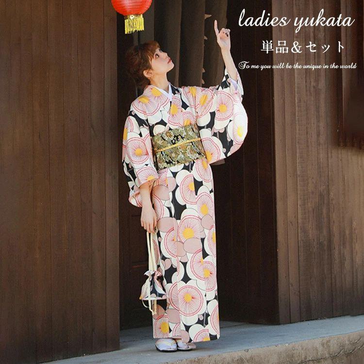 浴衣 中学生 高校生 レディース 大人 セット 単品 ゆかた yukata 女性 作り帯 帯 ...