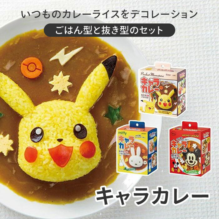 デコカレー キャラ 型抜き キャラカレー 子ども 喜ぶ 楽しい ミッフィー ピカチュウ ミッキー スケーター ごはん型 立体 抜き型 ポケモン 食洗器対応 かわいい 簡単 キャラ弁 カレー 【☆60】【IFD】/キャラカレーのサムネイル