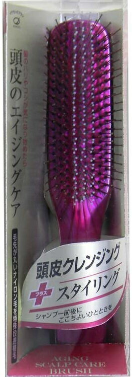 池本刷子 デュボア エイジング&スカルプケアブラシ TC1300 頭皮クレンジング スタイリング ナイロン毛 頭皮 エイジングケア ブラシ くし スカルプケア ピンク スタイリング 定形外郵便発送【△】/4970270001464のサムネイル