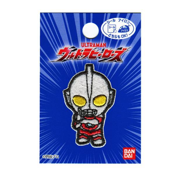 パイオニア ウルトラヒーローズ ミニワッペン ウルトラマン シール&アイロン接着 1個入り 縦45mm×横30m..