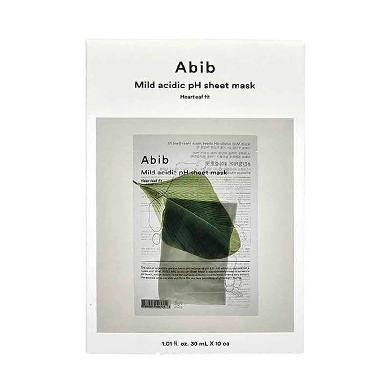 [Abib] 弱酸性シートマスクパック (ドクダミフィット10枚)