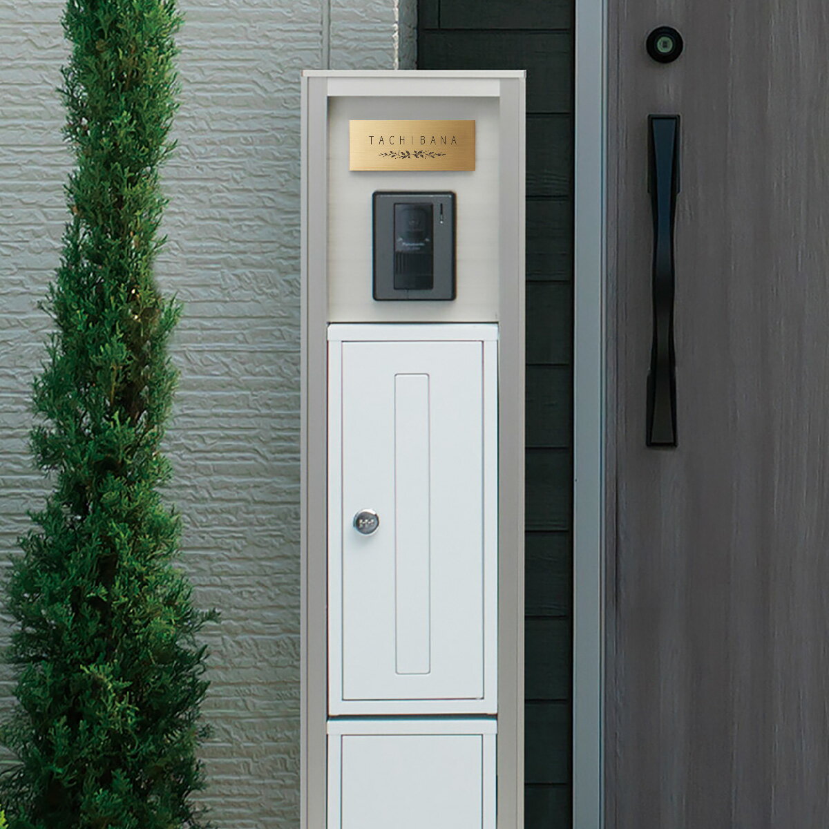 Doorplates - イエロゴ 丸三タカギ 表札 おしゃれ ステンレス 真鍮 戸建 おすすめ モダン 丸三タカギ 【レガリオ-S 対応サイン】