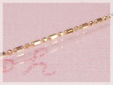 カットボールLSチェーンブレスレット(長さ18cm:幅1.2mm)/ピンクゴールドK18