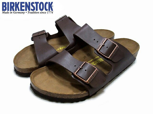 ビルケンシュトック アリゾナ メンズ レディース BIRKENSTOCK DARK BROWN / ダークブラウン 051701 MENS / メンズ 幅：NORMAL サンダル